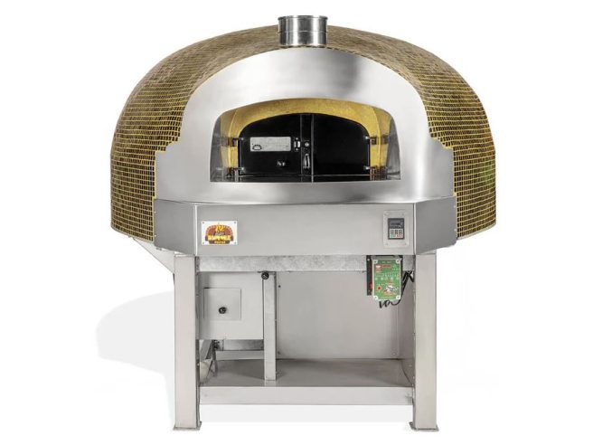 Pizza peć Napoletana kupola rotaciona mozaik drvo plin električna 1a