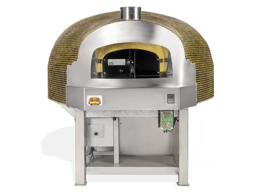 Pizza peć Napoletana kupola rotaciona mozaik drvo plin električna 1a