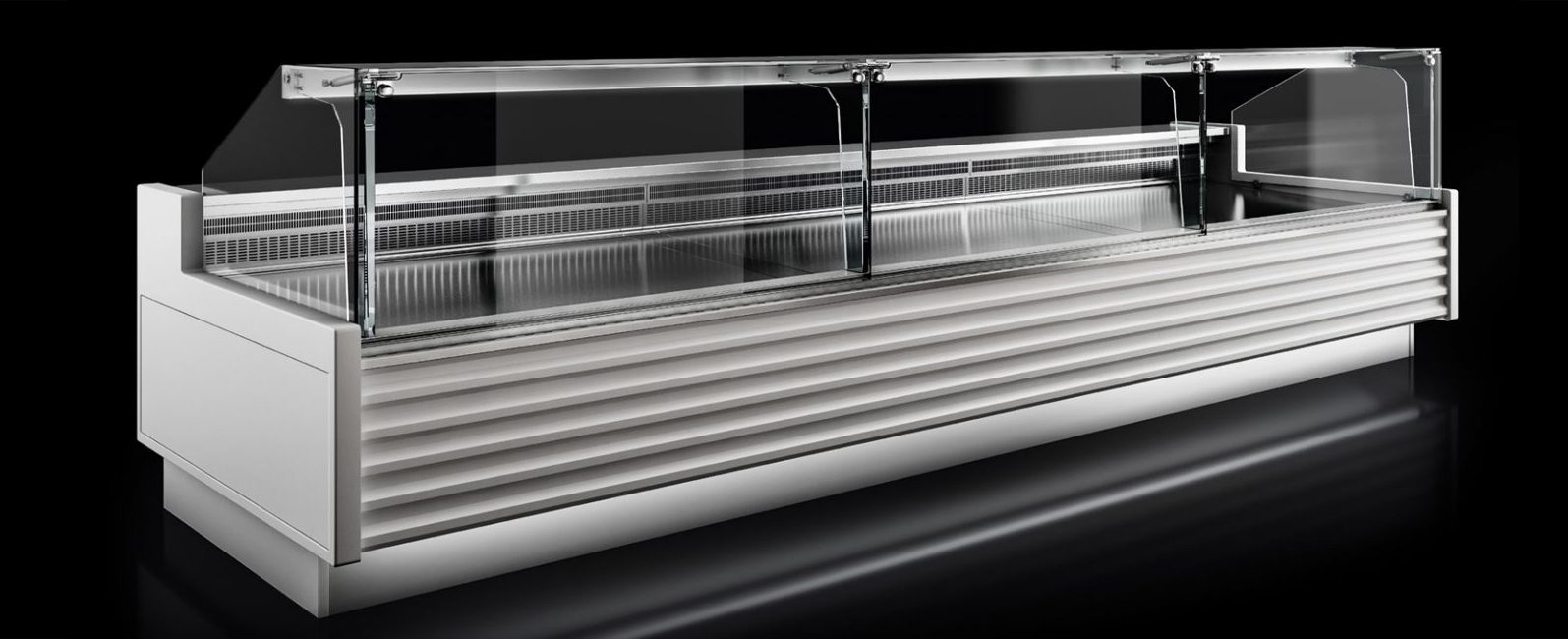 Rashladne vitrine ravno staklo za mesnice prodavaonice sira suhomesnatih proizvoda delikatese 5